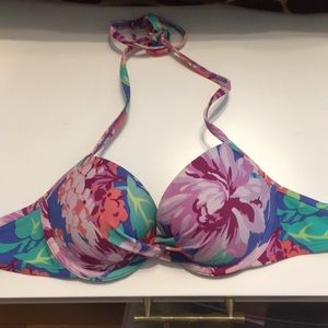 Aerie floral bikini top